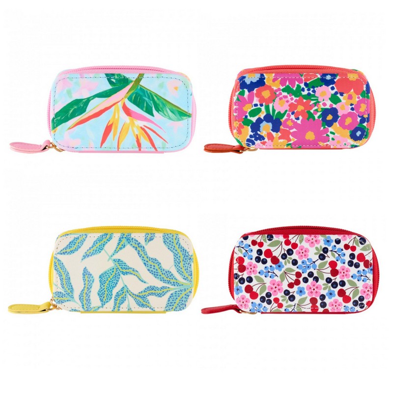 Set manicure da viaggio contenente 6 accessori in astuccio decorato assortito